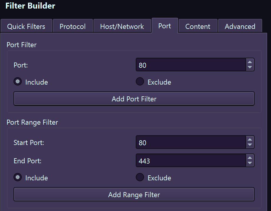 Port Filters